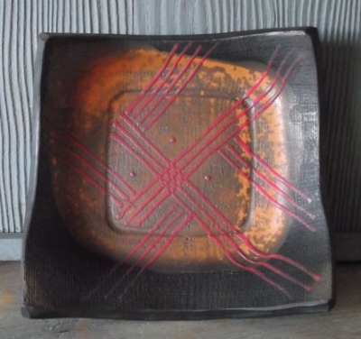Black Ceramic Plate By Vēsma Ušpele