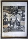 „LATVJU DEJAS” („IN MEMORY OF COMPOSER A.JURJĀNS” I), 1981, by Ilze Krūmiņa, lithography 9/12, framed: wood/glass 24 ½ "x 34’’