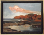 „THE SUMMER LIGHTENING” – „RŪSA” (1960ies), by Kārlis V.Vanags, oil, 16 ½”x 13 ½”, wood frame