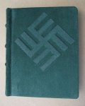 Green Suede Diary With Cross Of Laima By Alfreds Stinkuls