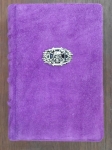 Violet Suede Journall With Skull And Cross Of Malta By Alfreds Stinkuls