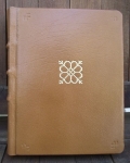 Light Brown Saderra Leather Diary With Golden Sun By Alfreds Stinkuls