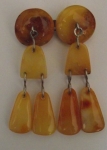 Amber Pin With Pendants By Kursiete