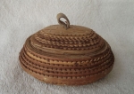 Birch bark container with lid by Peteris Zvirbulis
