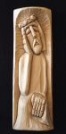 THE PENSIVE JESUS – oak sculpture, 3 ½’’x 1 ¾’’x 11’’